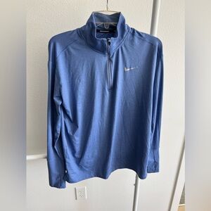 Nike Women’s Running Quarter Zip Size L with thumb holes